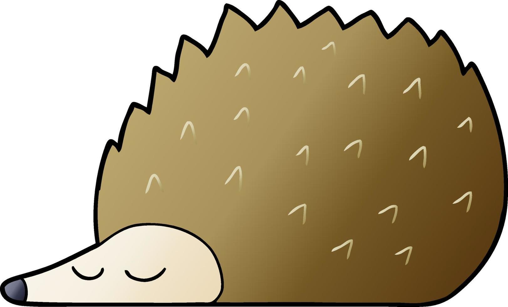 cartoon hedgehog character vector