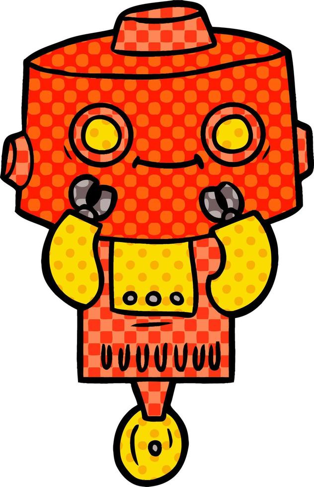 personaje de robot de dibujos animados vector