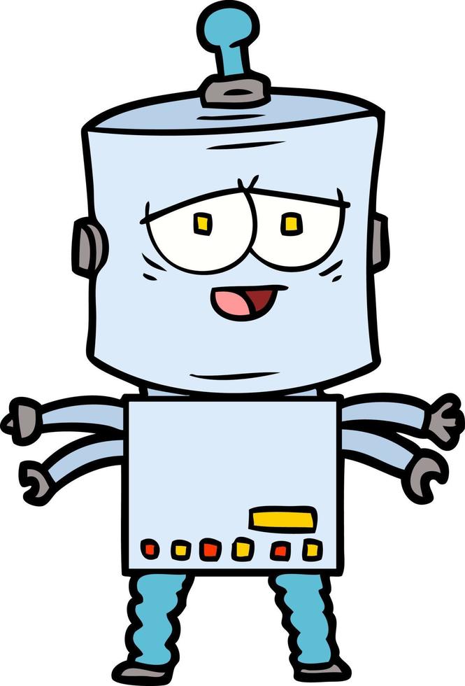 cartoon robot character vector