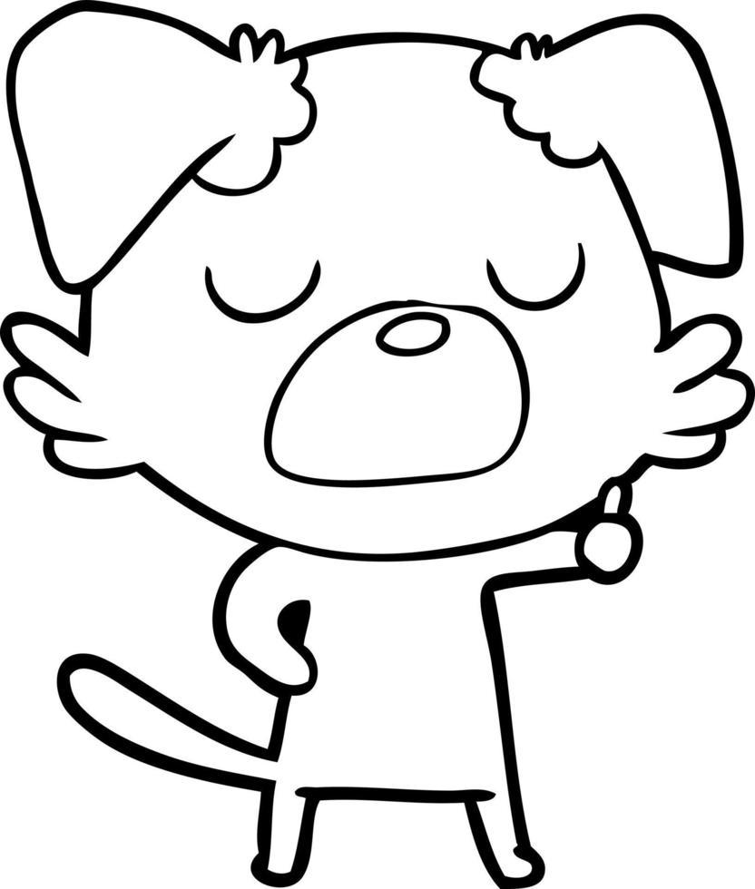cartoon dog character vector