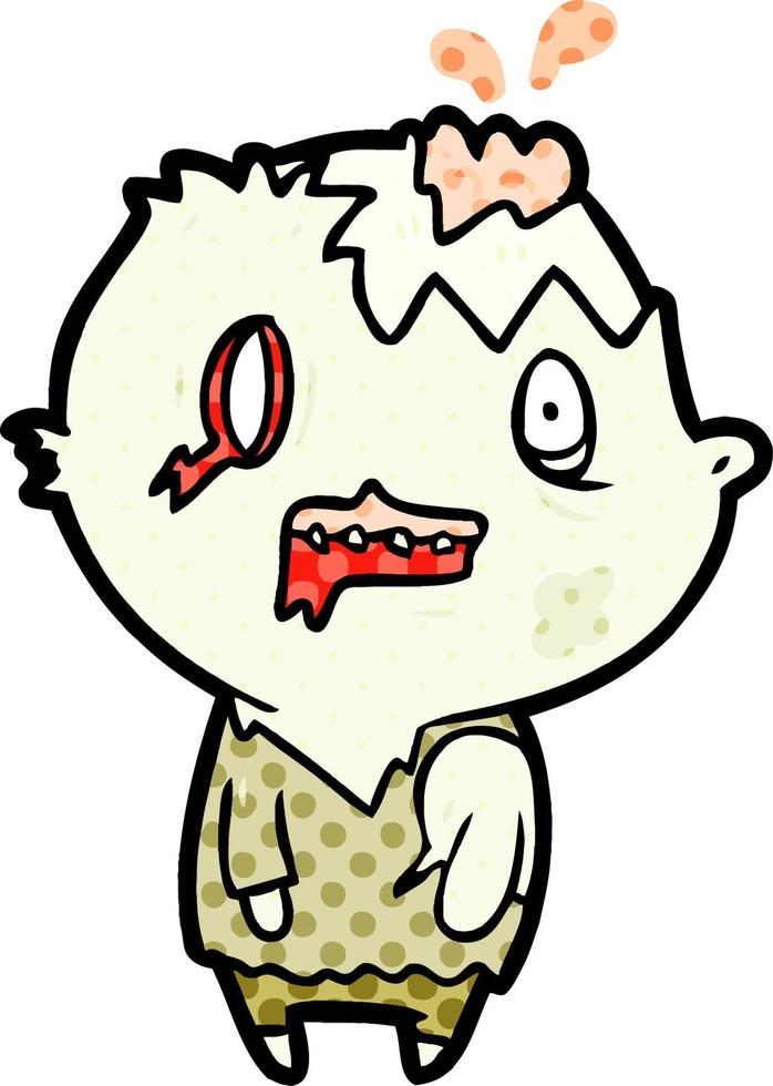 cartoon zombie character vector