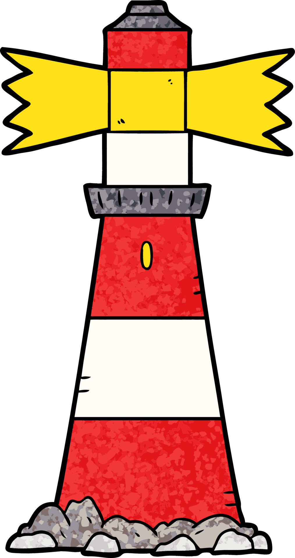 vector cartoon lighthouse 12415578 Vector Art at Vecteezy