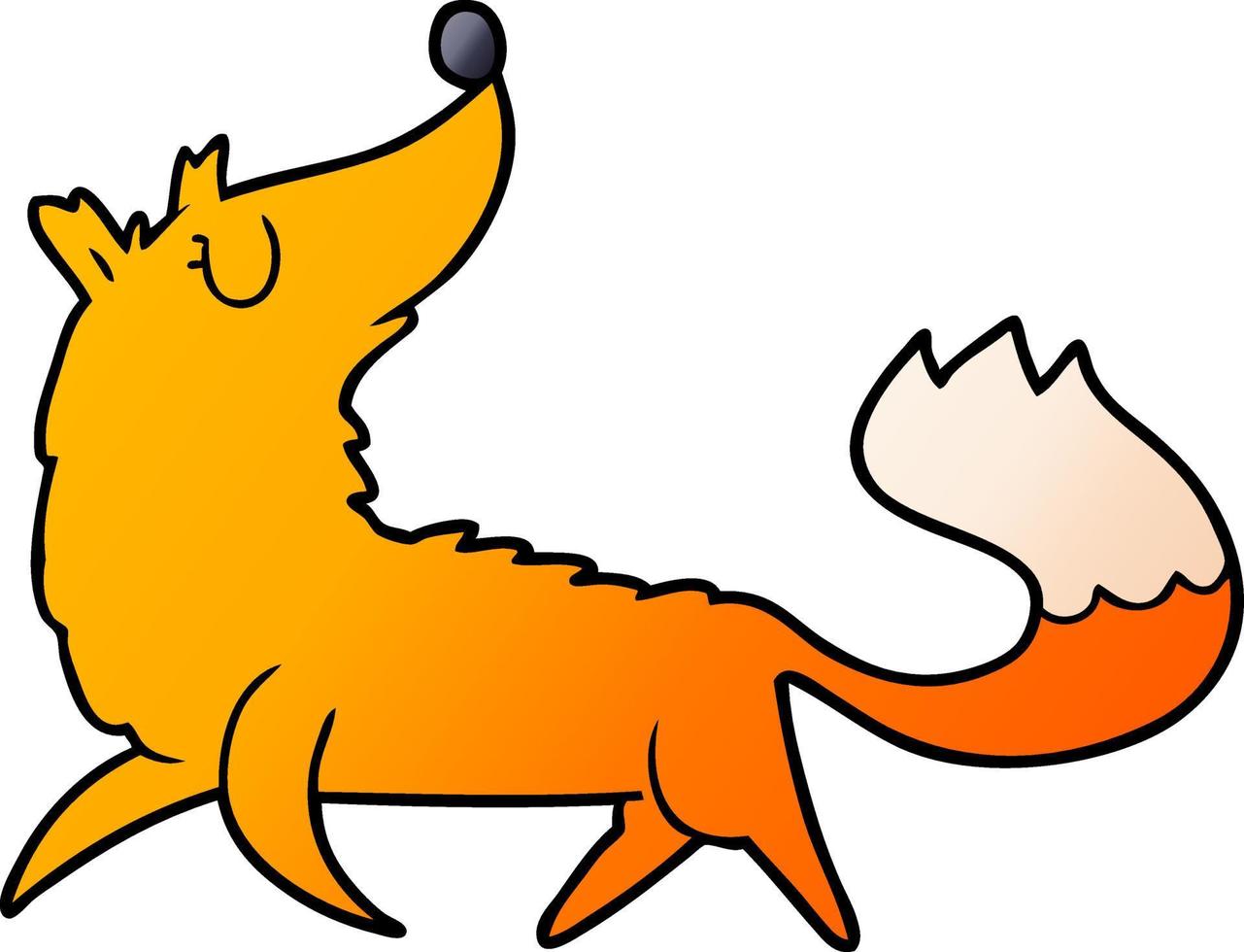 cartoon fox character vector