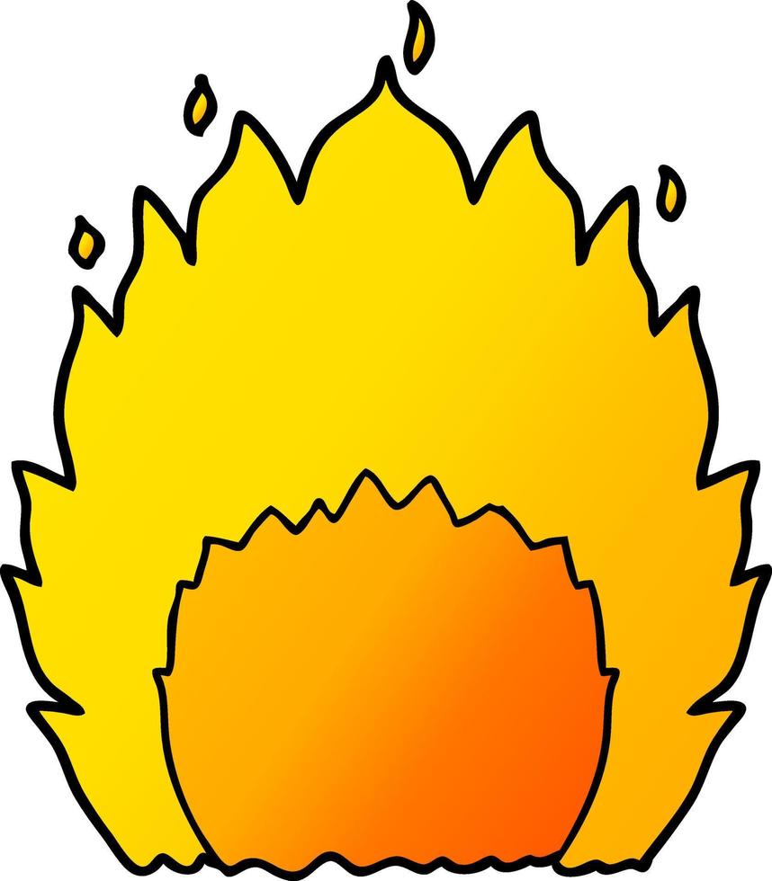 vector cartoon fire