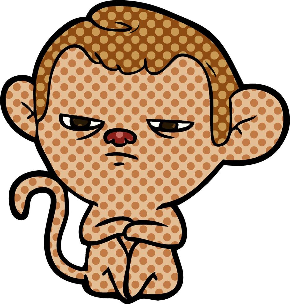 cartoon monkey character vector