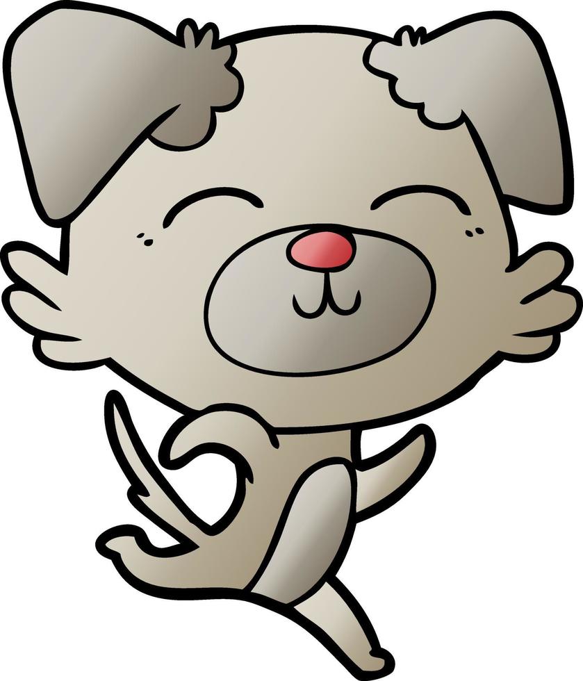 personaje de perro de dibujos animados vector