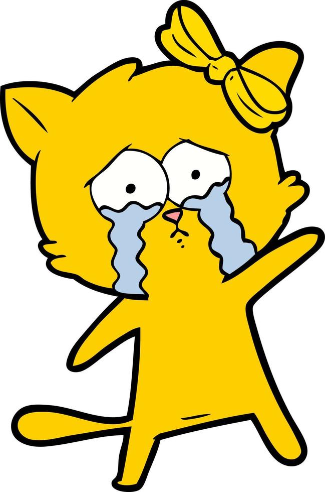 cartoon cat character vector