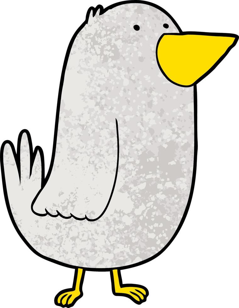 cartoon bird character vector