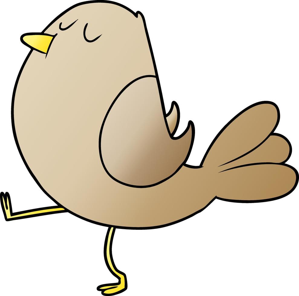 cartoon bird character vector