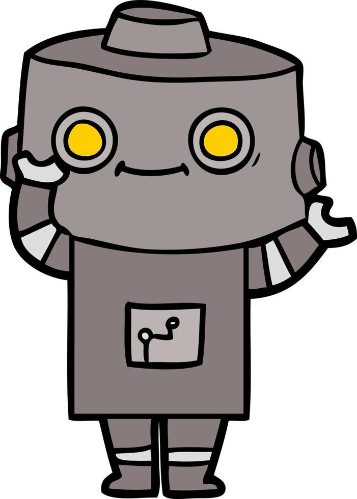 personaje de robot de dibujos animados vector