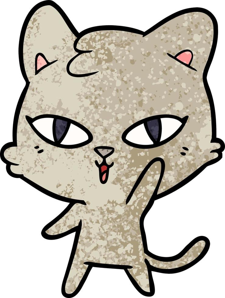 personaje de gato de dibujos animados vector