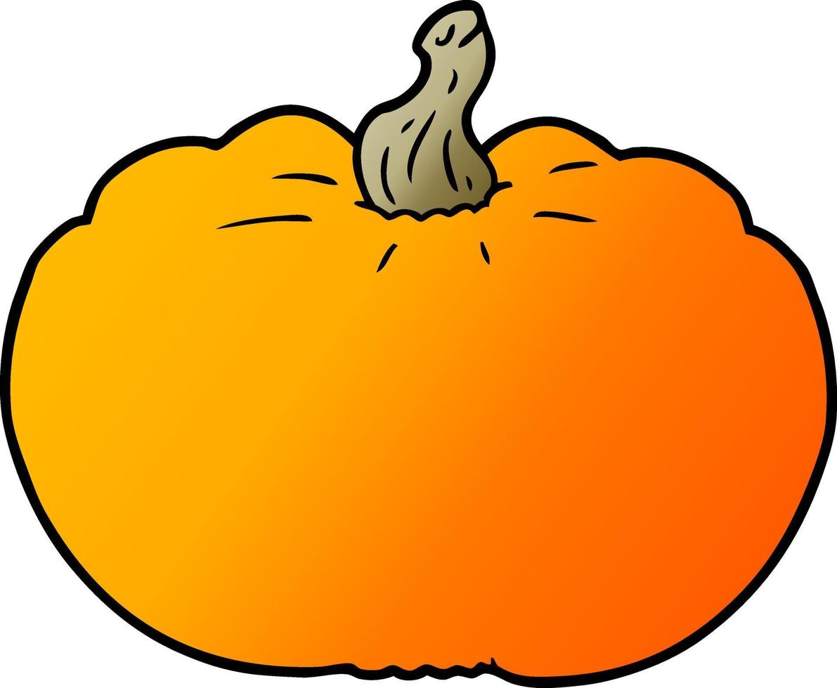 isolated cartoon pumpkin vector