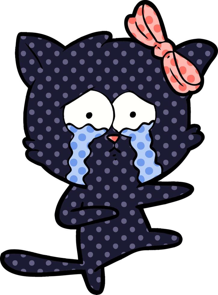 cartoon cat character vector