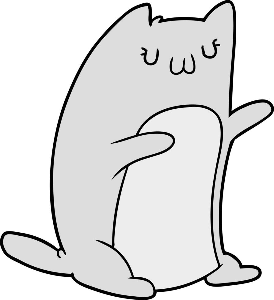 cartoon cat character vector