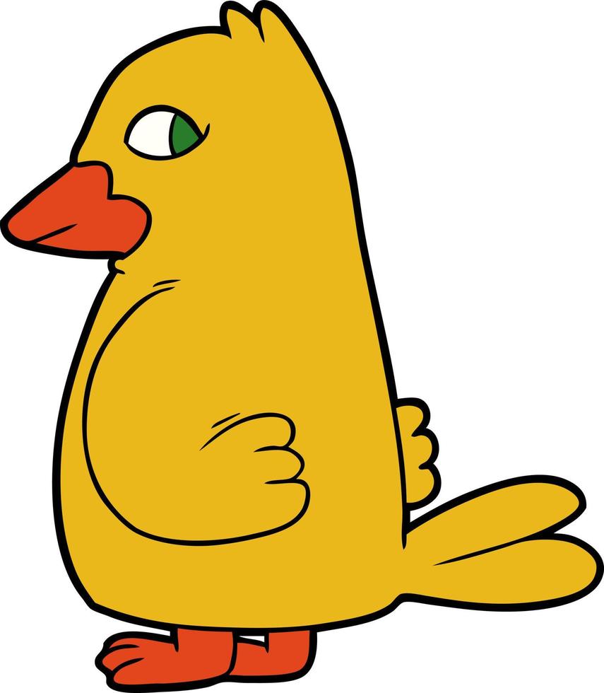 cartoon bird character vector