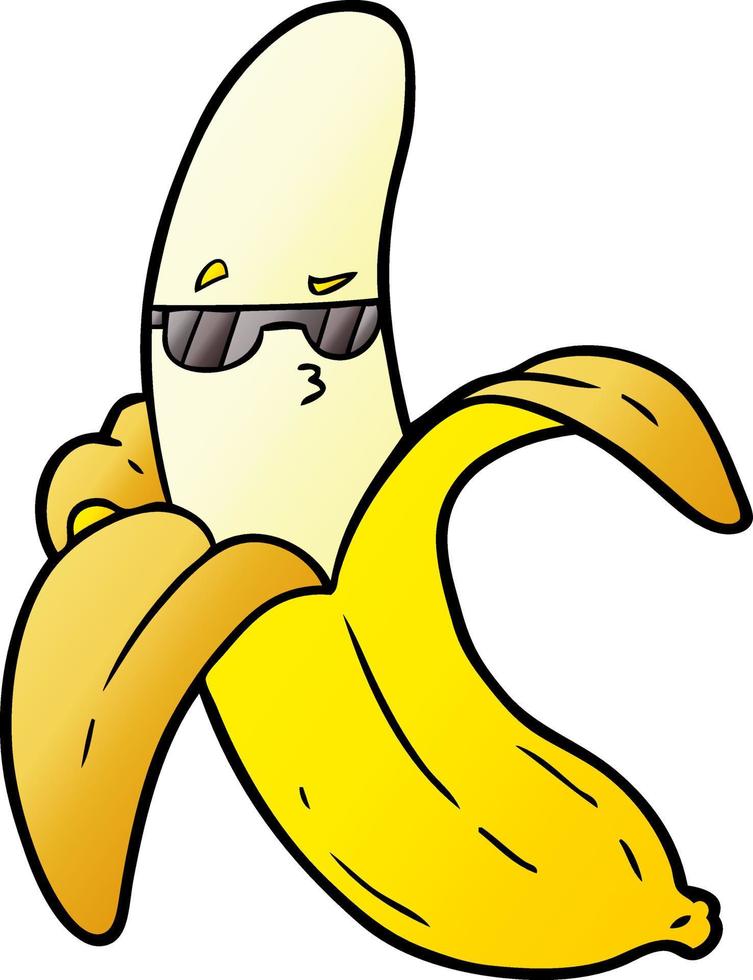 cartoon banana character vector