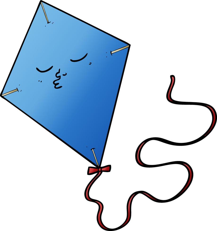 cartoon kite character vector