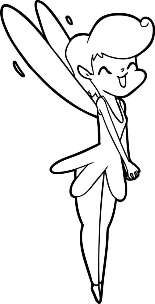 cartoon fairy character vector