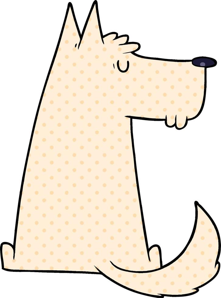 cute cartoon dog vector