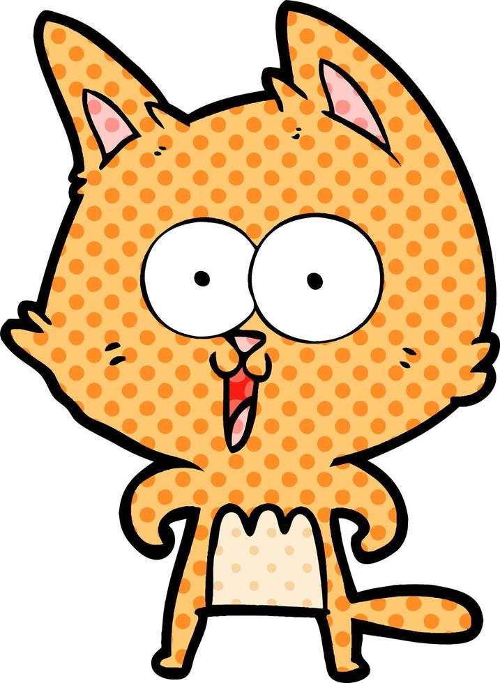 funny cartoon cat vector