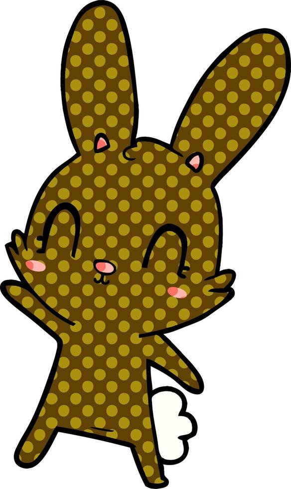 cute cartoon rabbit vector