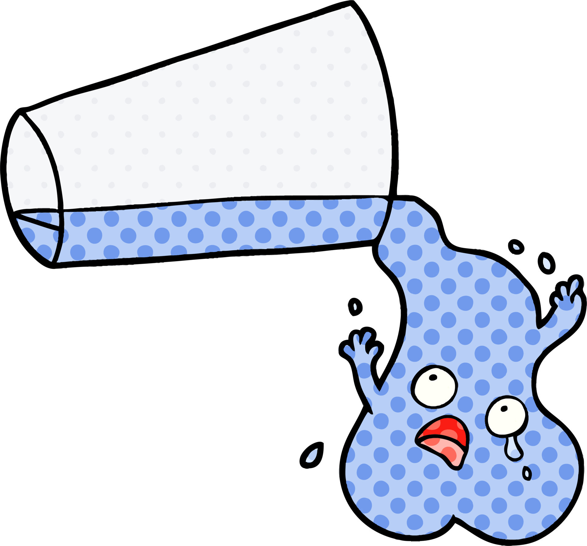pouring water cartoon 12416995 Vector Art at Vecteezy