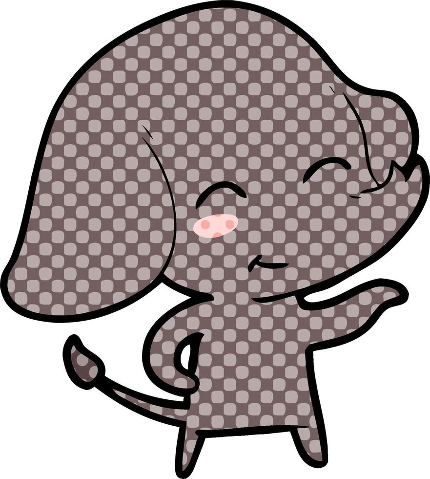 cute cartoon elephant vector