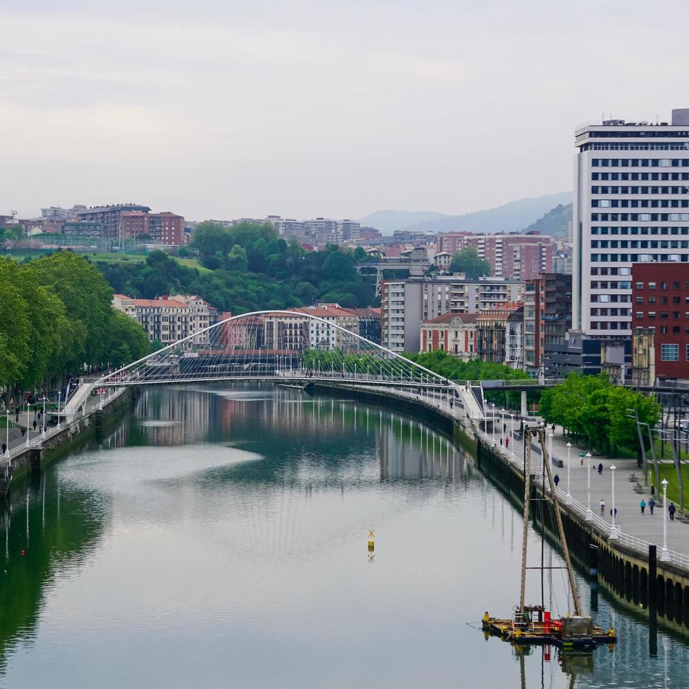 city view from Bilbao city, basque country, spain, travel destinations photo