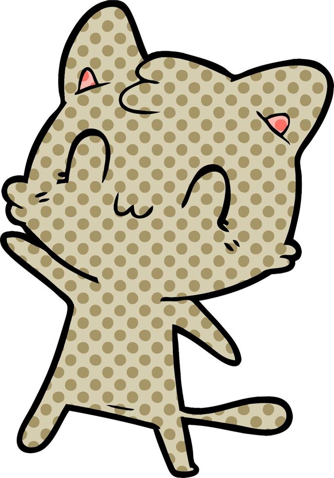 Cartoon Happy Cat 12418213 Vector Art At Vecteezy Cartoon Happy Cat 12418213 Vector Art At Vecteezy