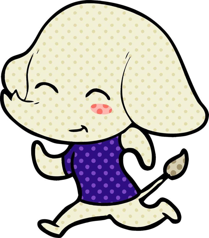cute cartoon elephant vector