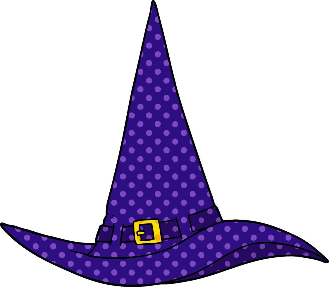 cartoon witch hat vector