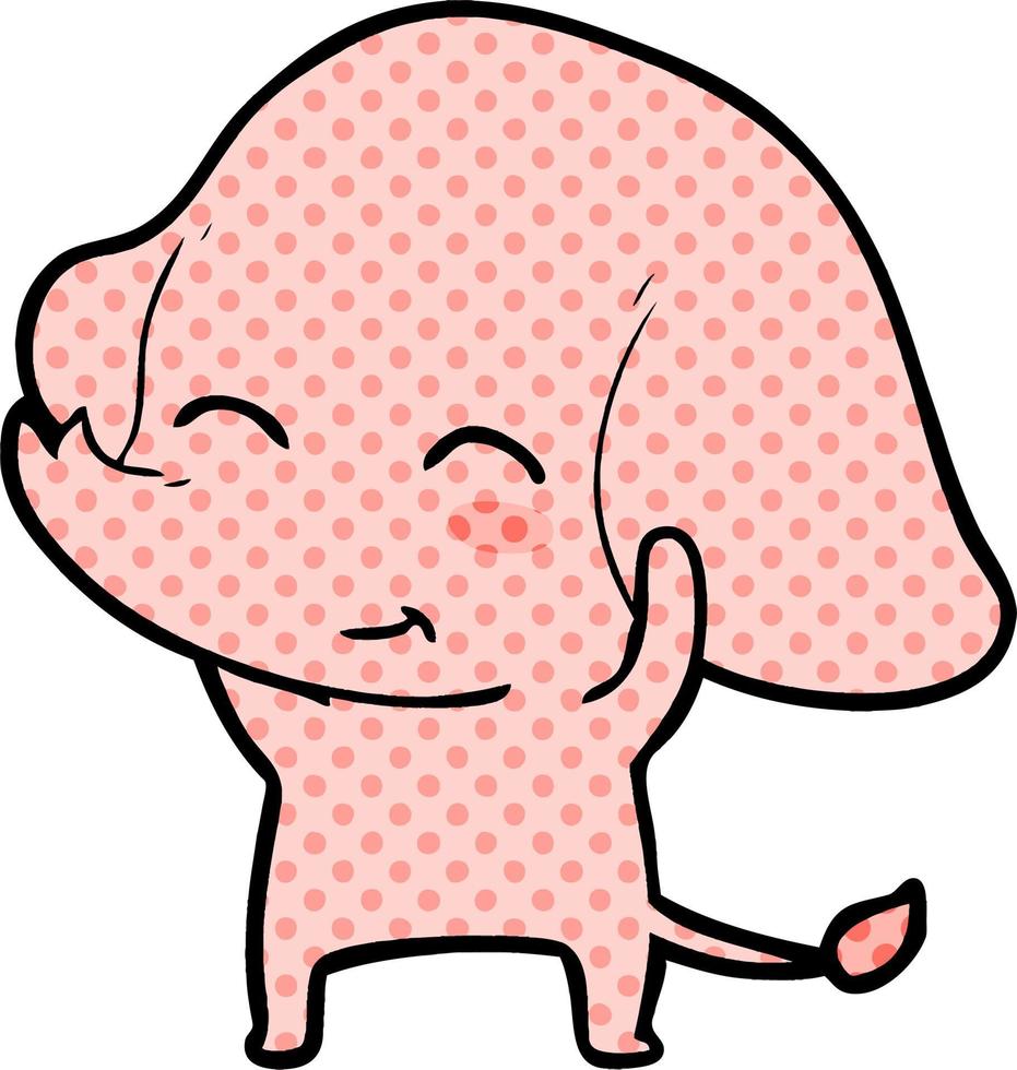 cute cartoon elephant vector