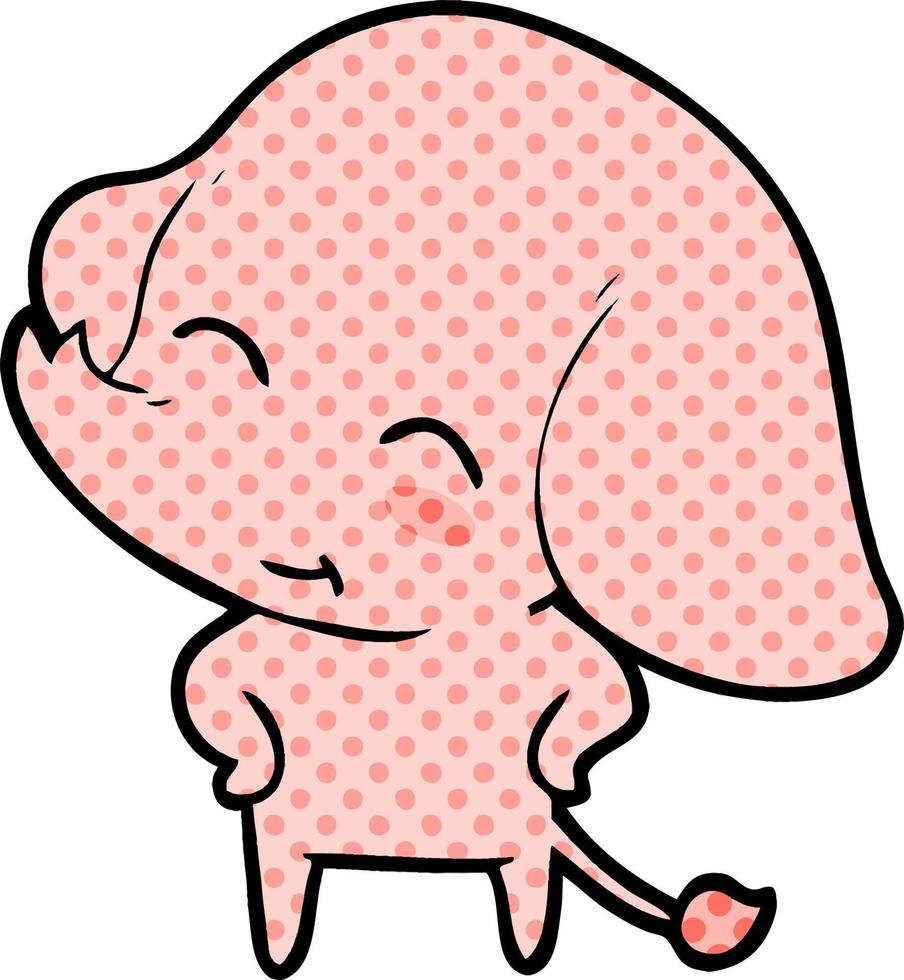 cute cartoon elephant vector