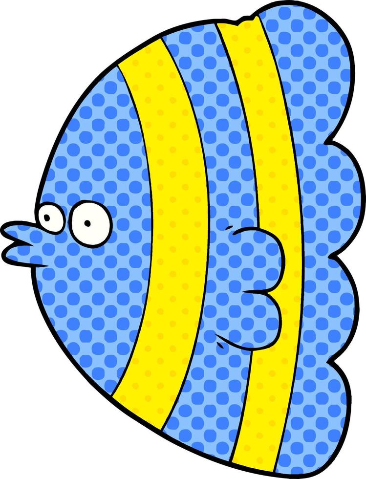 cartoon exotic fish vector