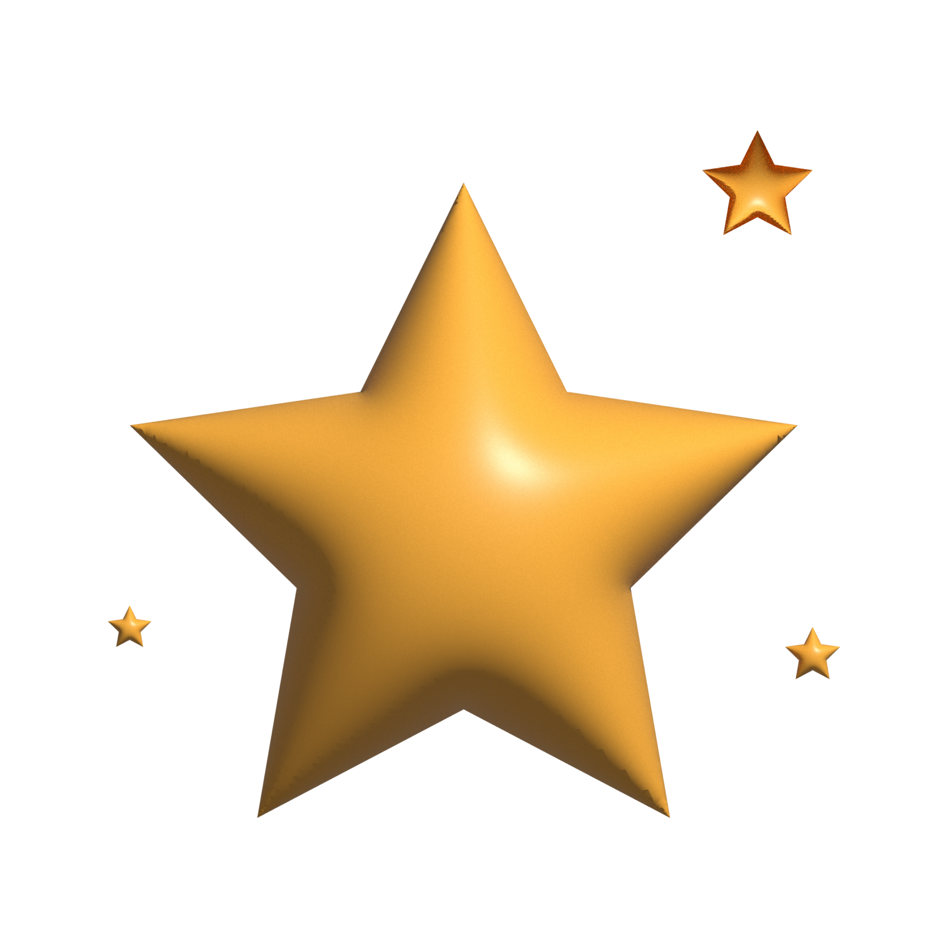 Icono de estrella de renderizado 3d sobre fondo transparente 12419575 PNG