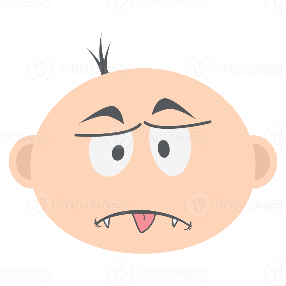 baby boy head emoticon face expression collection png