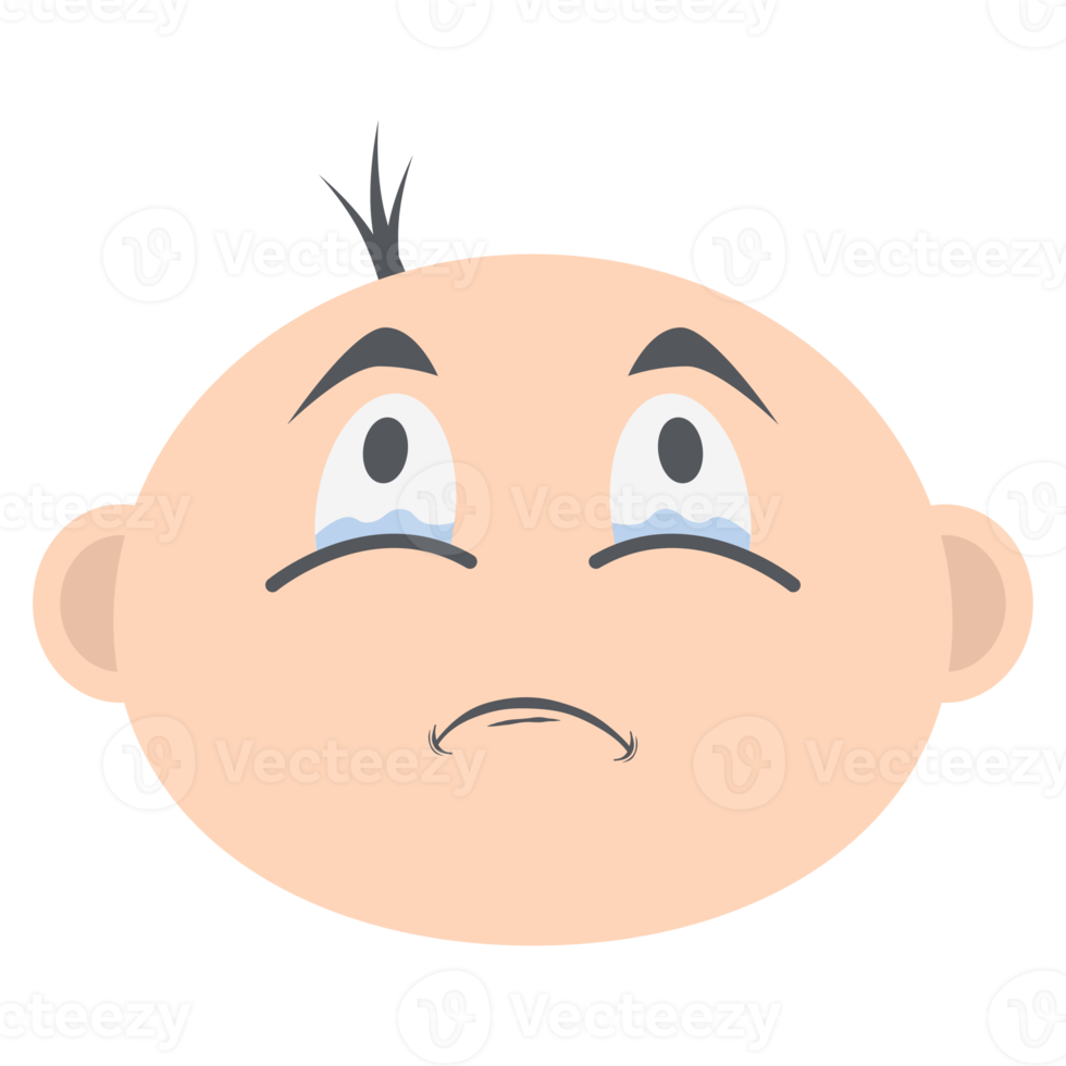 baby boy head emoticon face expression collection png