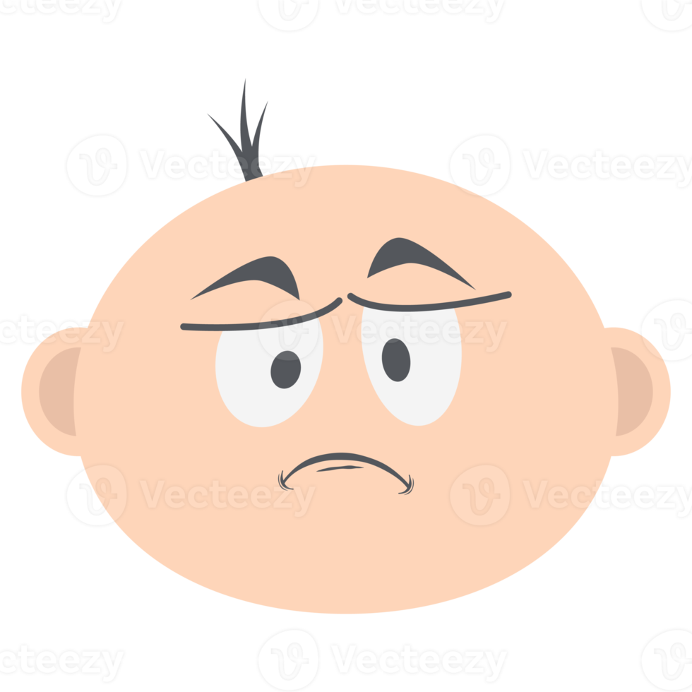 baby boy head emoticon face expression collection png