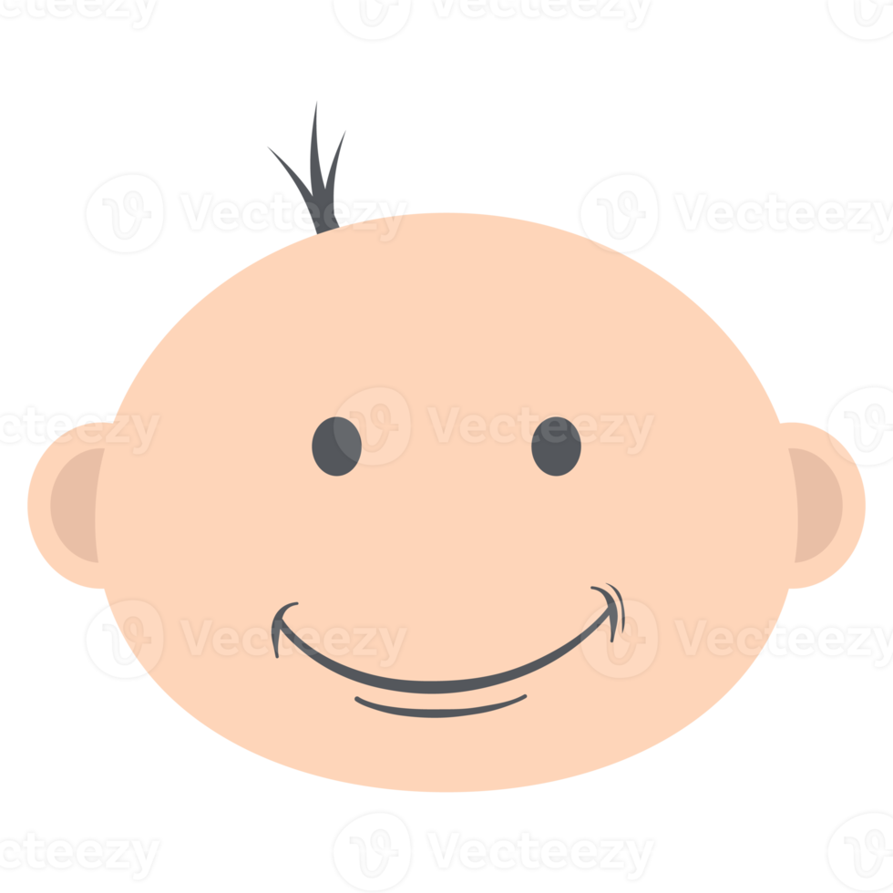 baby boy head emoticon face expression collection png