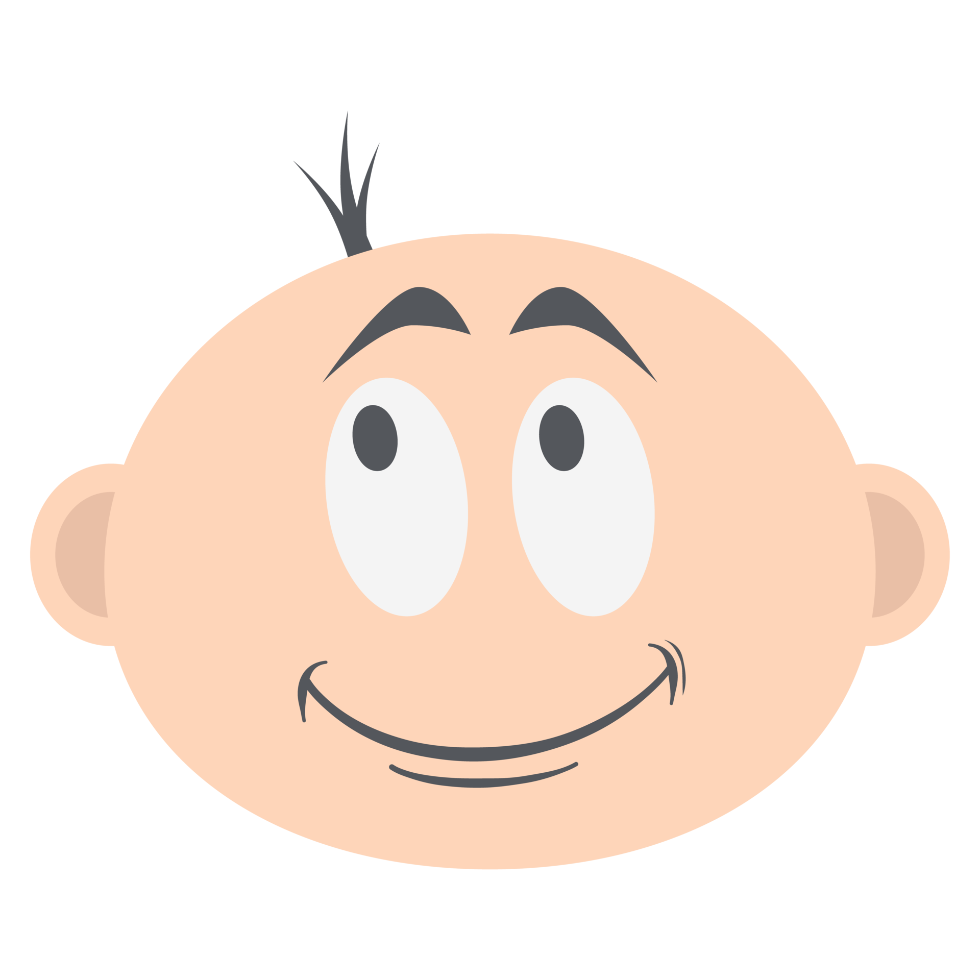 baby boy head emoticon face expression collection 12419788 PNG