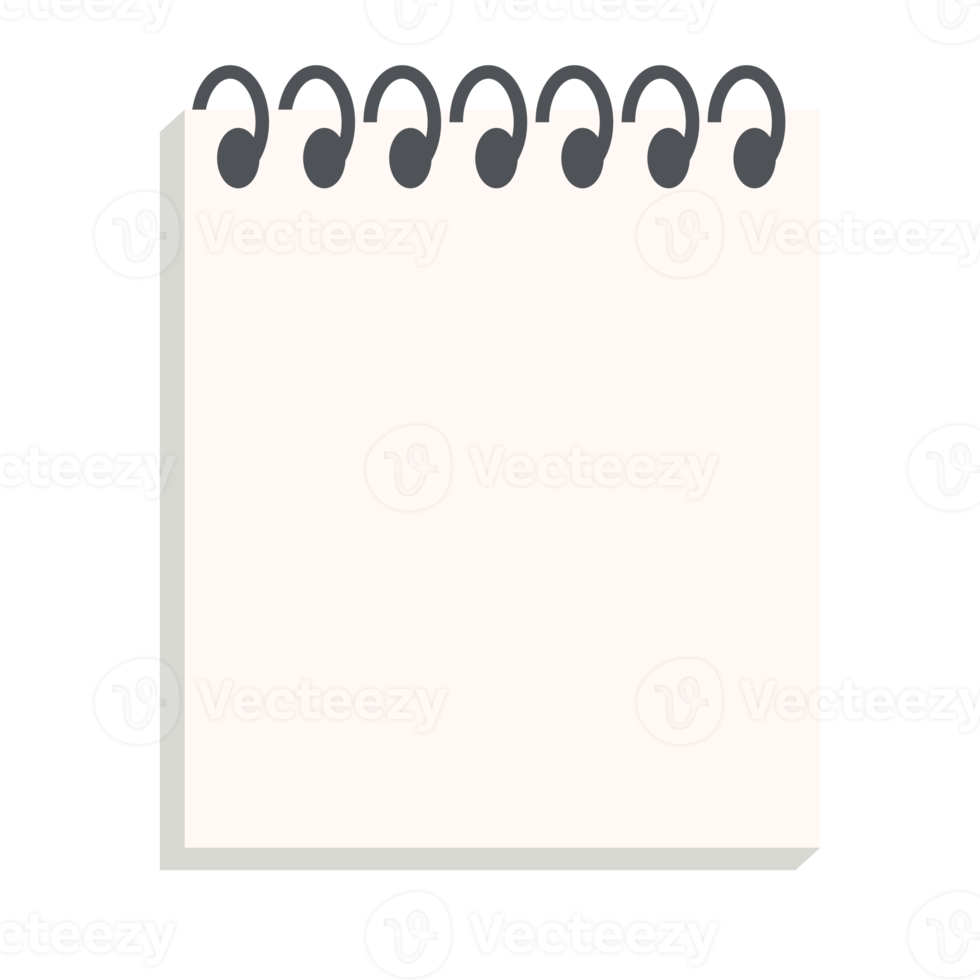 conjunto de colección de variación de textura de papel normal de cuaderno en blanco png