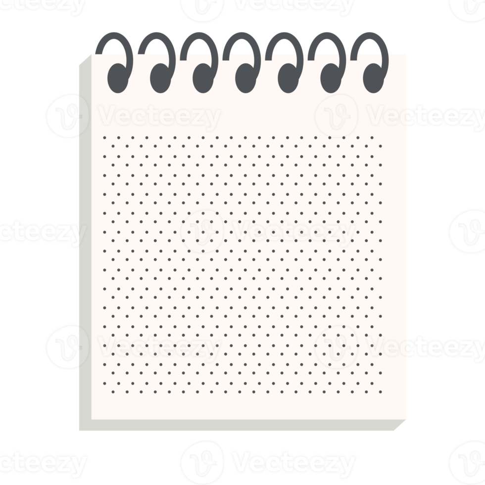 blanco notitieboekje stippel papier structuur variatie verzameling reeks png