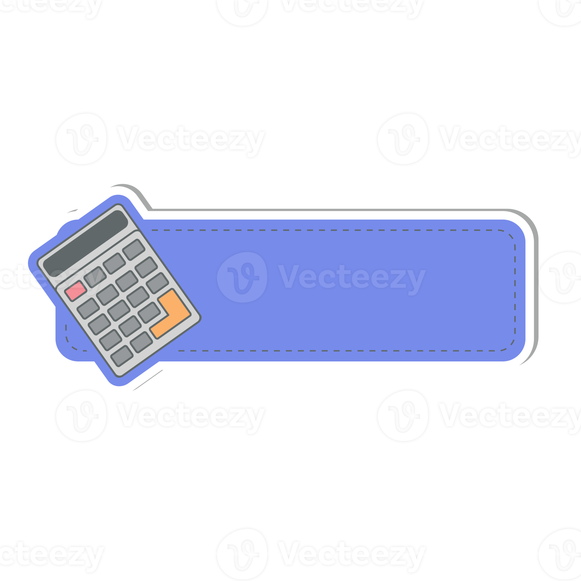 calculator cute label name tags sticker 12419836 PNG