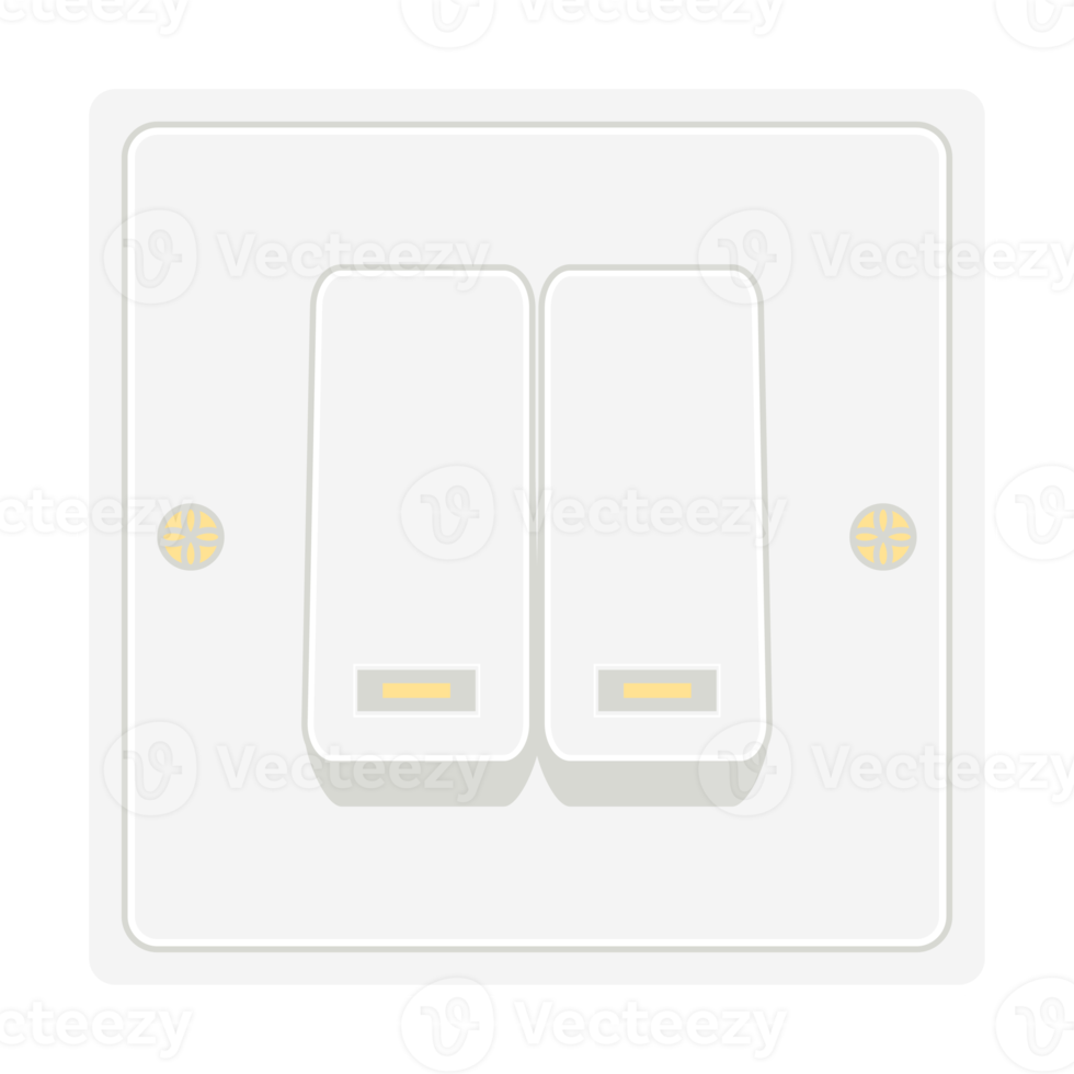 single round switch and receptacle socket combination electrical tool equipment png