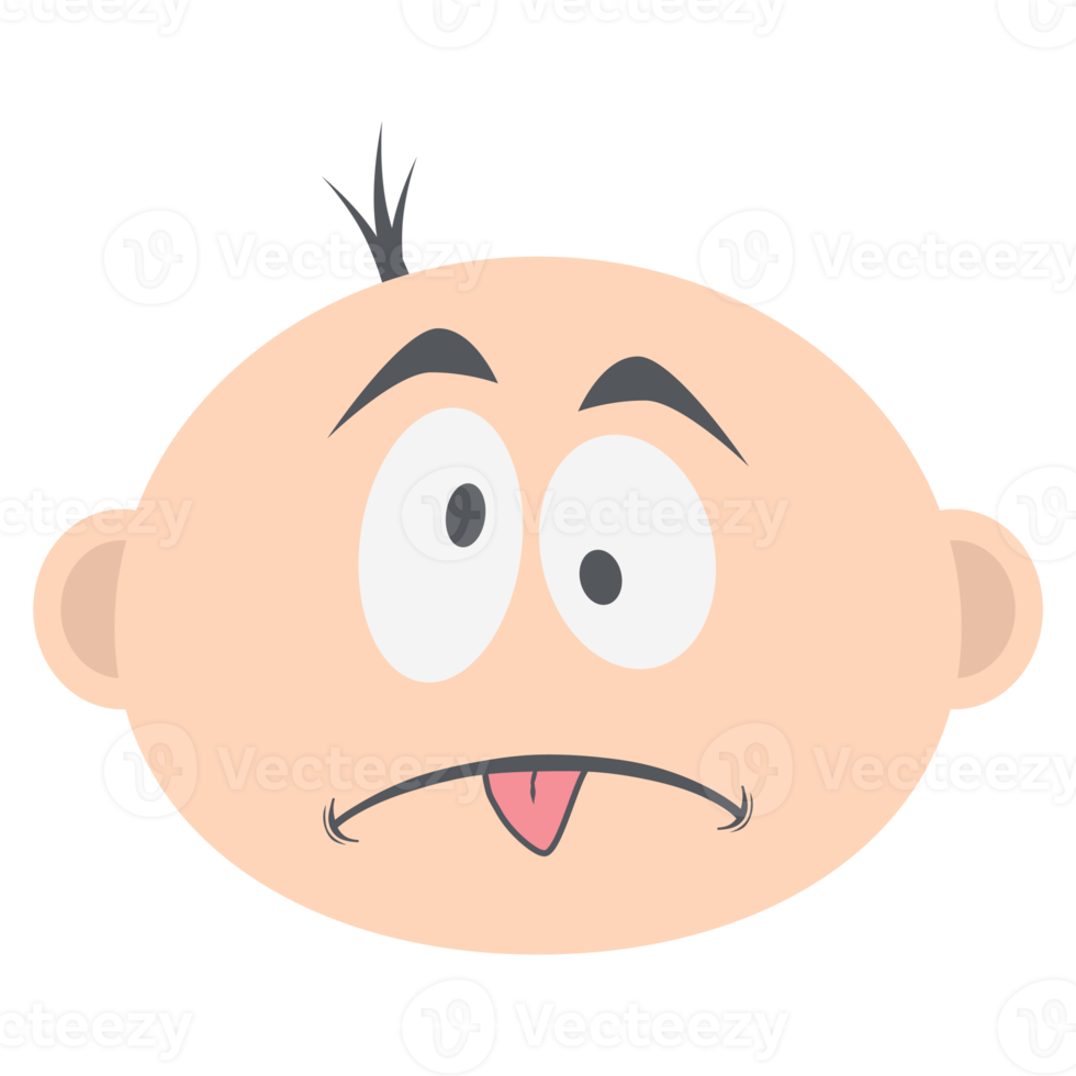 baby boy head emoticon face expression collection png