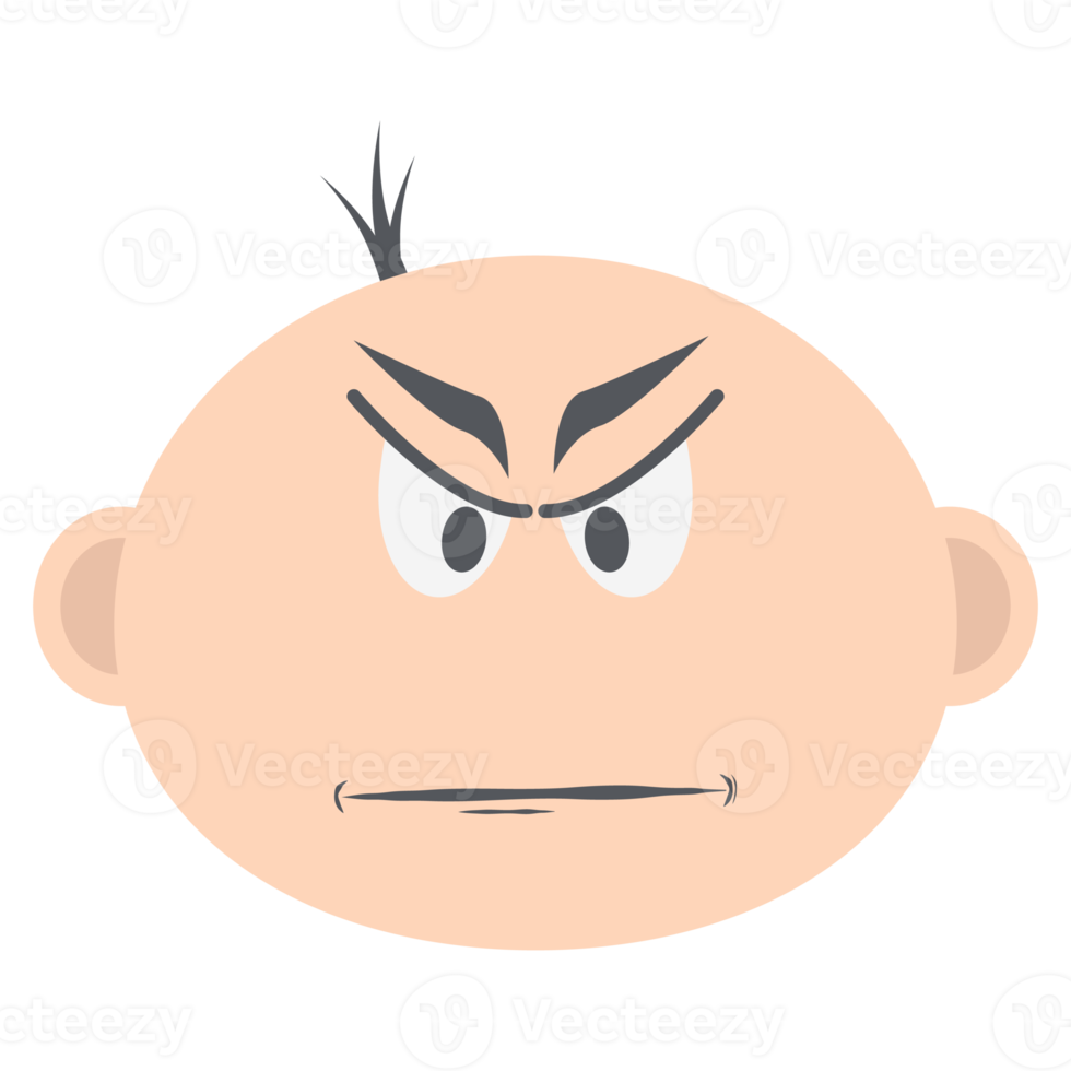 bambino ragazzo testa emoticon viso espressione collezione png