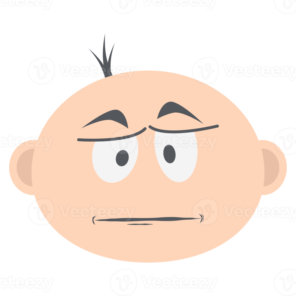 baby boy head emoticon face expression collection png