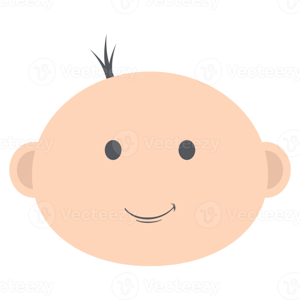 baby boy head emoticon face expression collection png