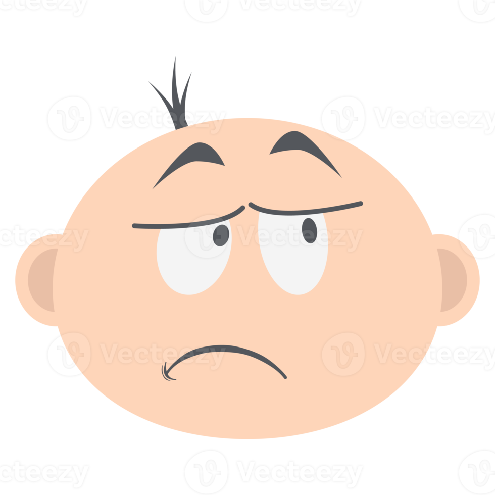 baby boy head emoticon face expression collection png