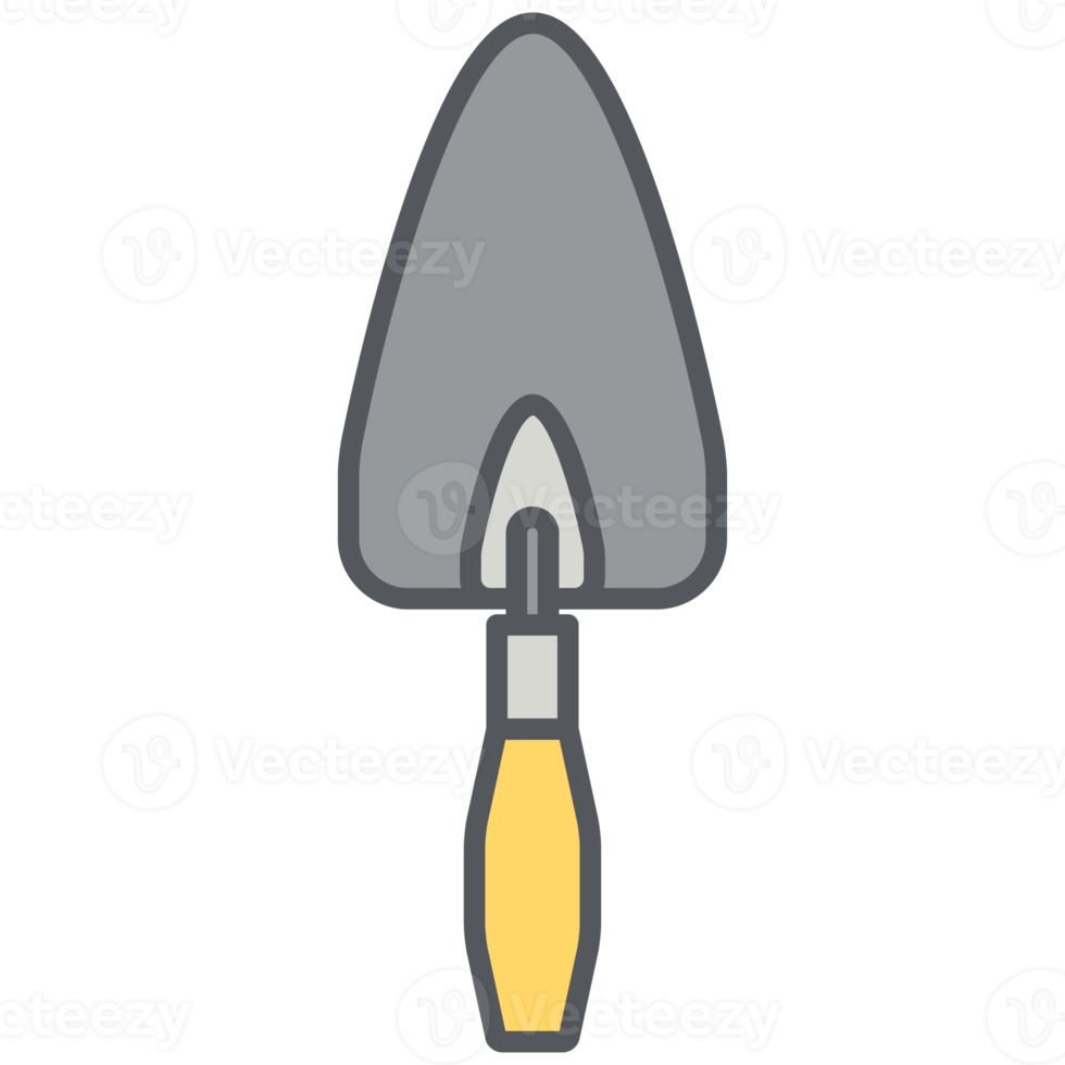 taper brick spoon construction tools icon set collection 12419969 PNG